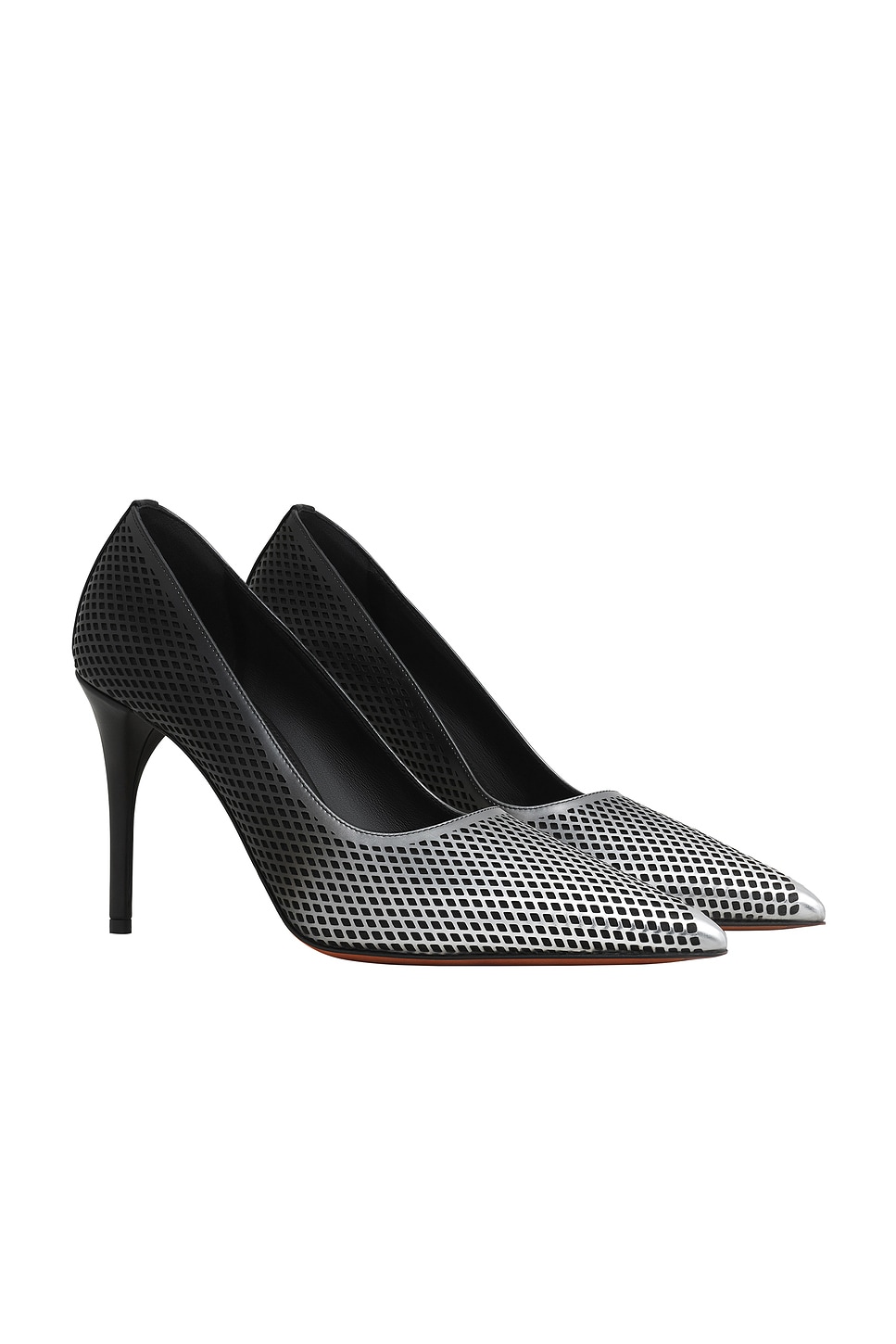 Туфли женские ALAÏA, цвет Noir & Argent — фото 2