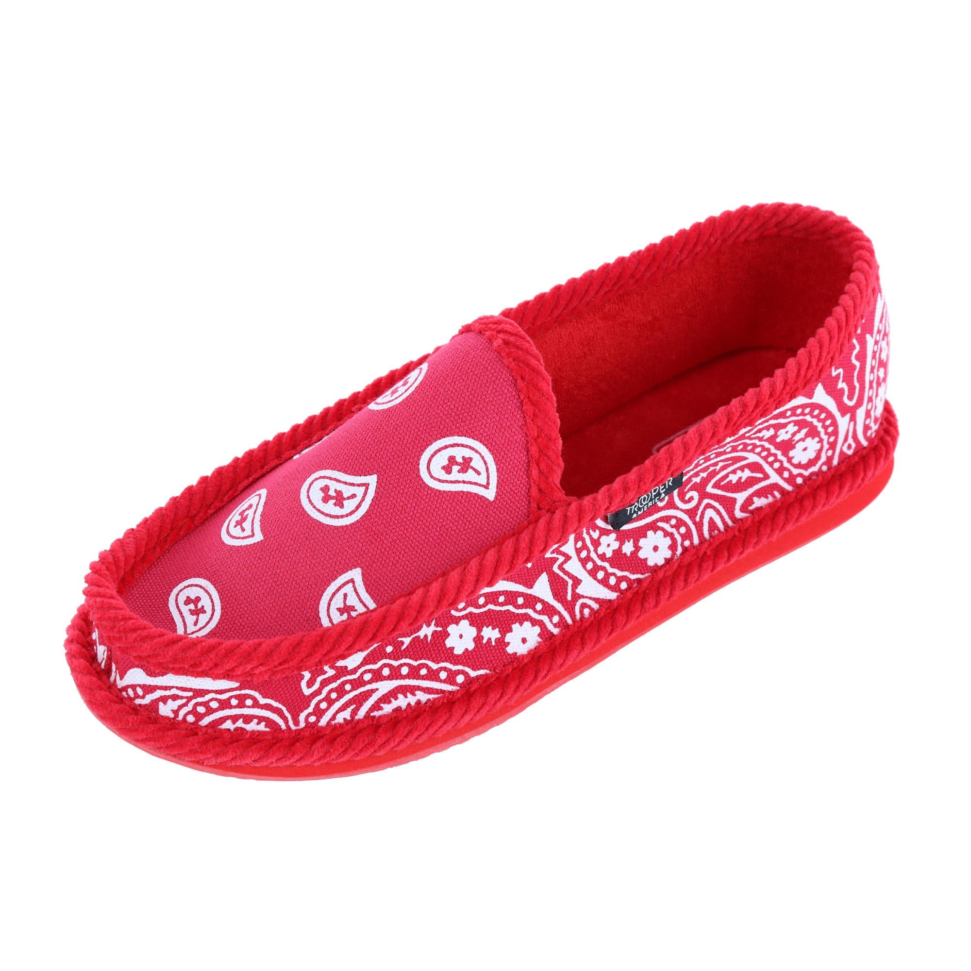 

Мужские тапочки-банданы с принтом Slip On Home Shoe Trooper America, красный