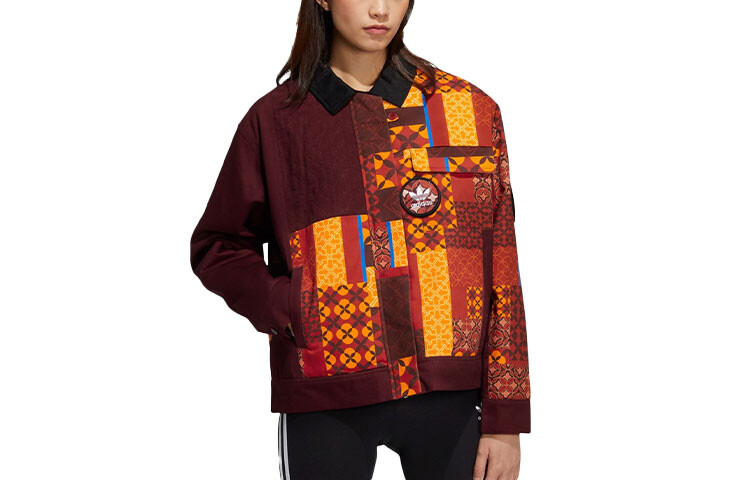 

Женская стеганая куртка Adidas Originals, цвет Maroon
