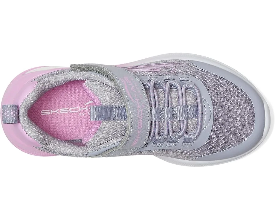 Кроссовки SKECHERS KIDS Microspec Max Advance - Fly 3 303595L (Little Kid/Big Kid), Grey/Lavendar — фото 2