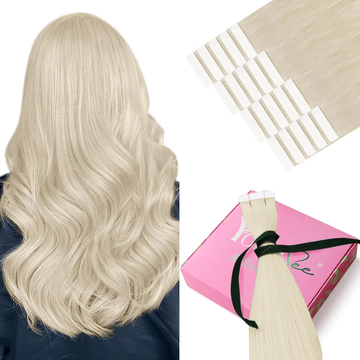Ленточные накладные волосы «Tape-In Extensions» от YoungSee Youngsee, 1-#28A