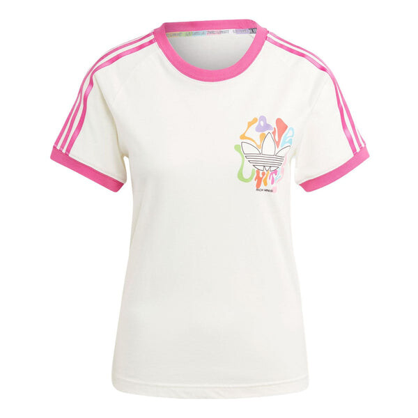 

Футболка (WMNS) adidas originals Logo Pride Rm 3-Stripes T-shirt 'White Pink', белый, Серый, Футболка (WMNS) adidas originals Logo Pride Rm 3-Stripes T-shirt 'White Pink', белый