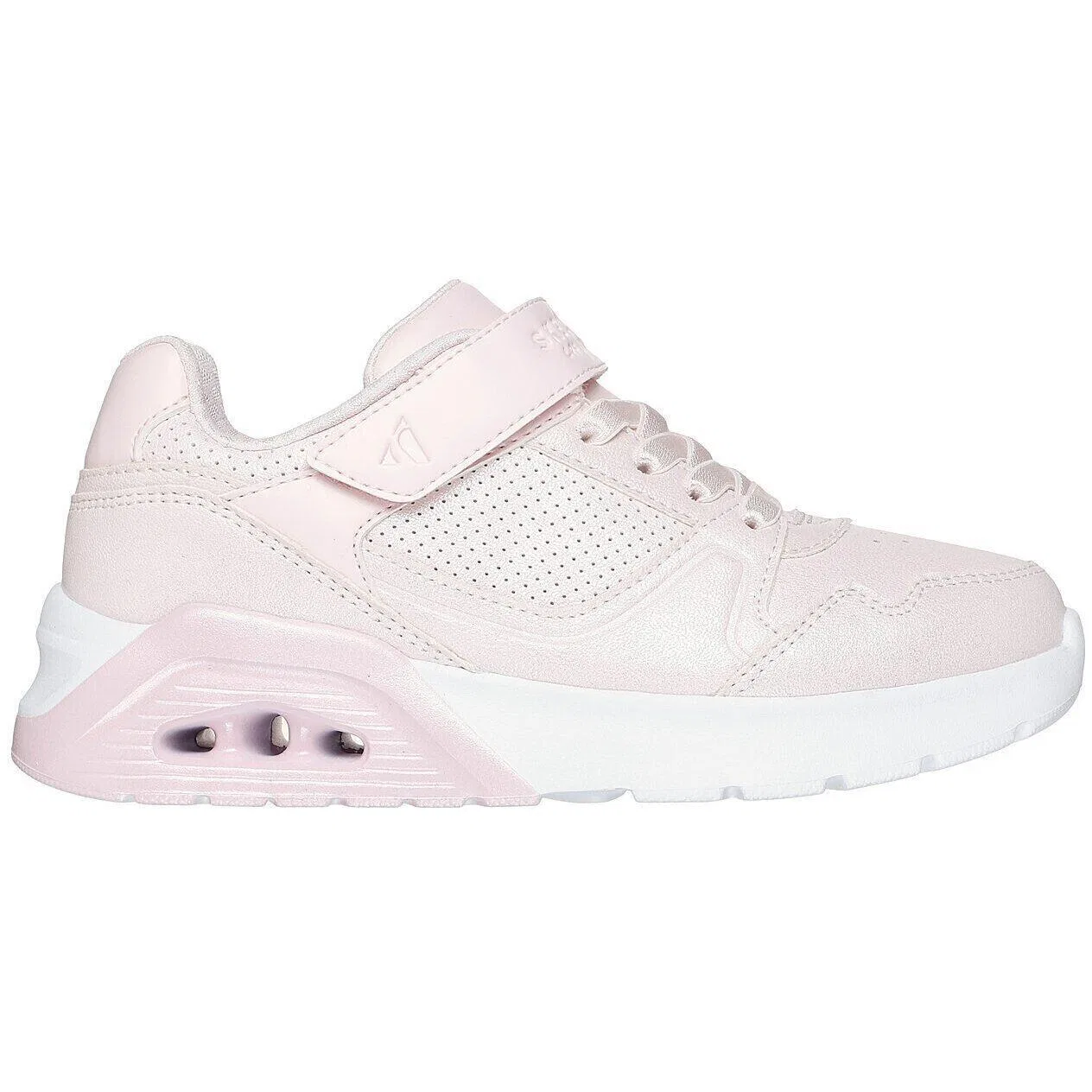 Детские кроссовки из эко-кожи Skechers Uno Lite 2.0-chic Shimmer, Rosa — фото 3