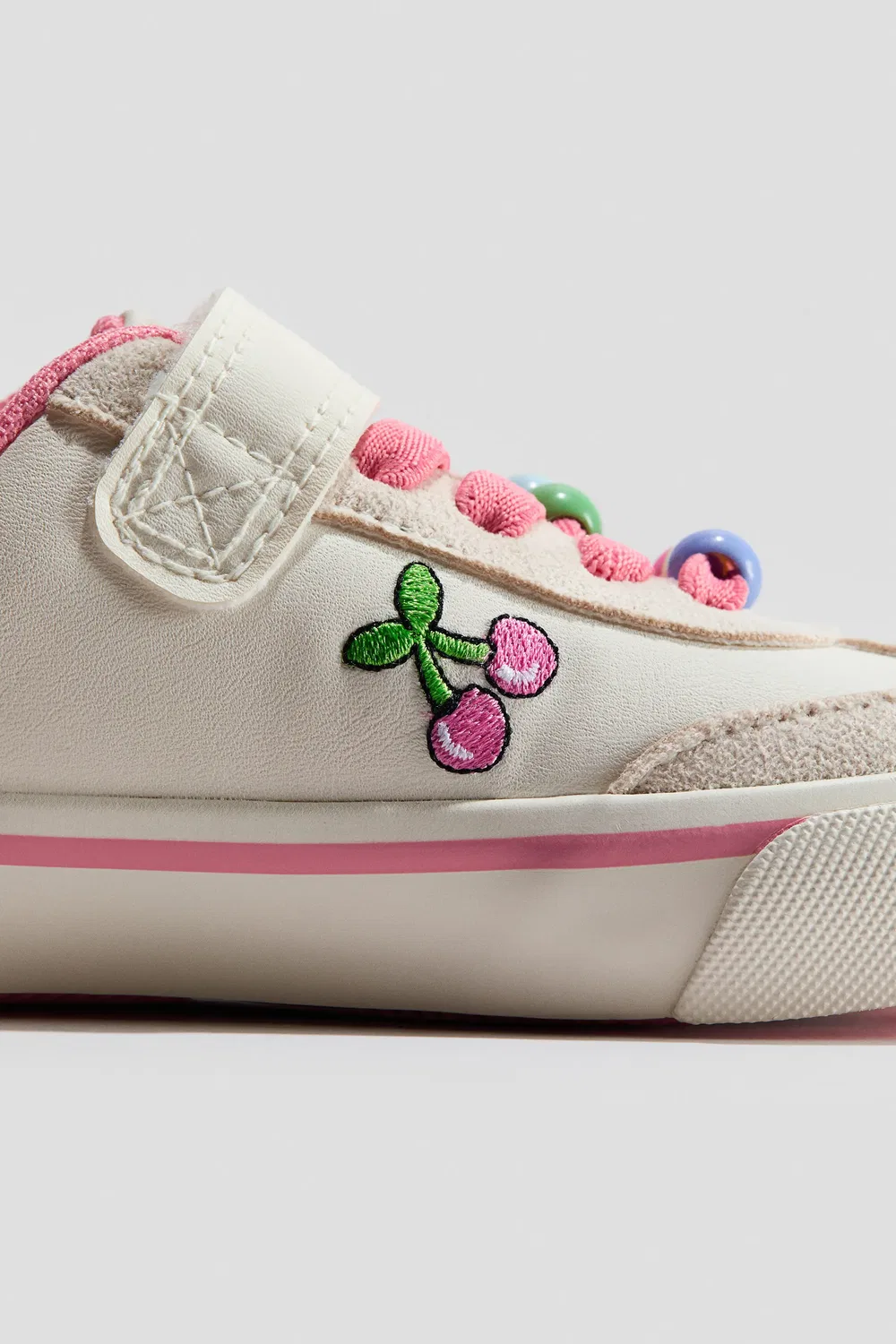 Детские кроссовки barefoot с широким носком H&M, Light Beige/Lilo & Stitch — фото 3
