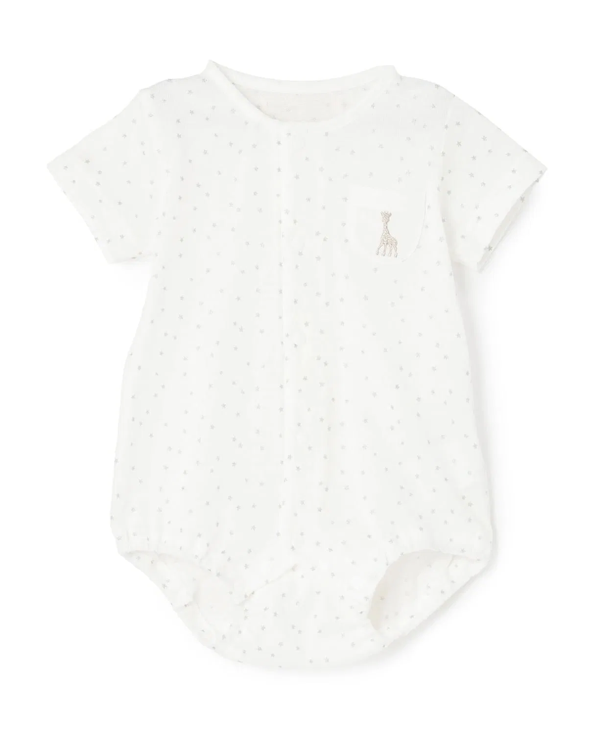 Детский боди-комбинезон с принтом Star Dust Sophie la girafe, Off White