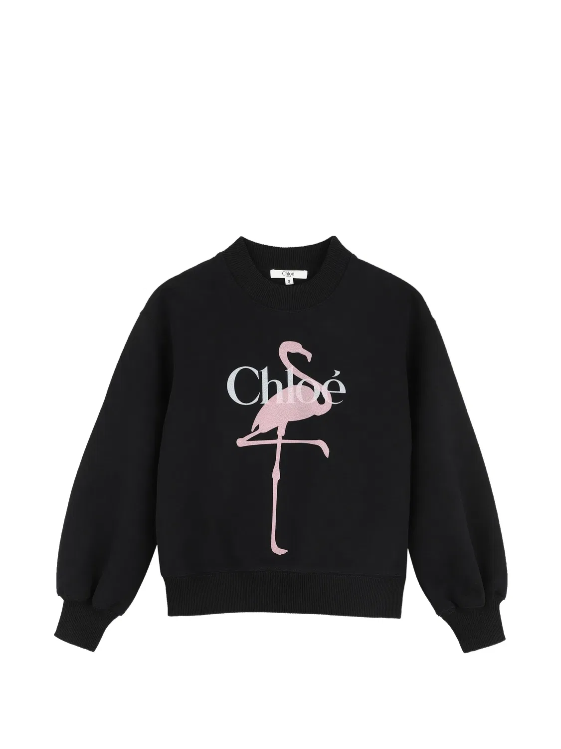 Chloé Свитшот с принтом фламинго черный