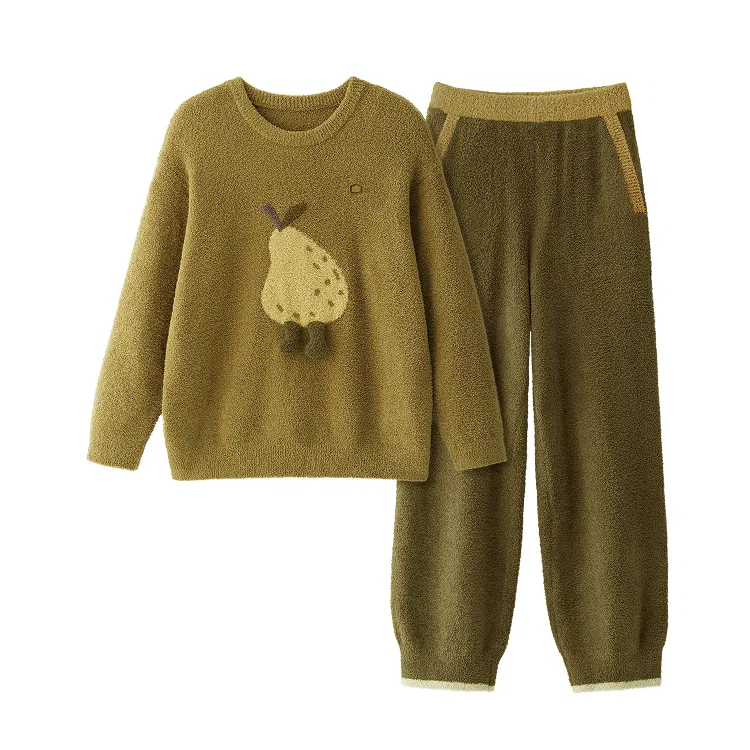 Детский комплект пижам Banana In, Цвет Moss Green-Pear