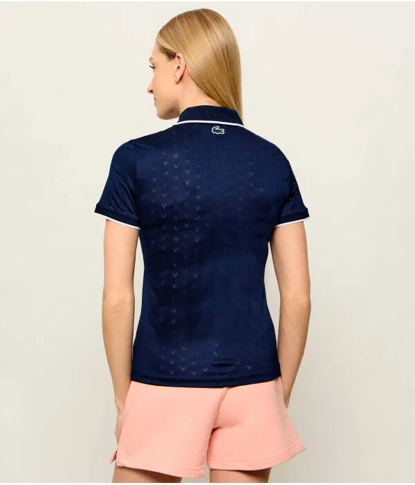Поло Lacoste Heritage Slim Fit, Blu Marino — фото 3