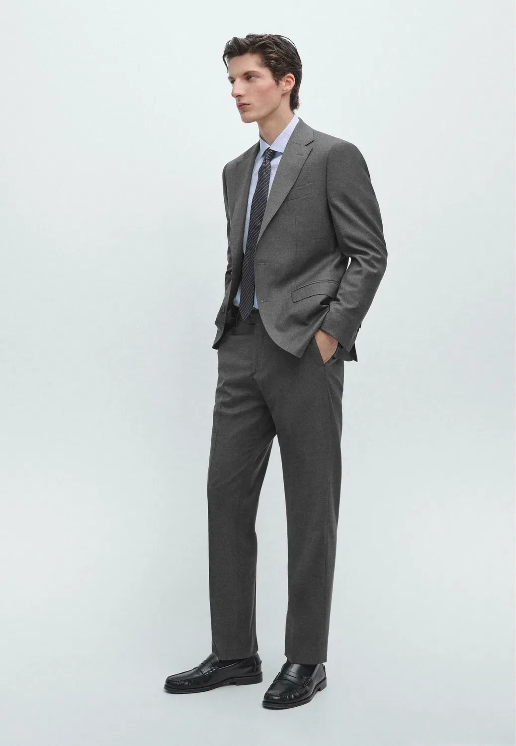 Брюки от костюма Massimo Dutti, Grey — фото 2