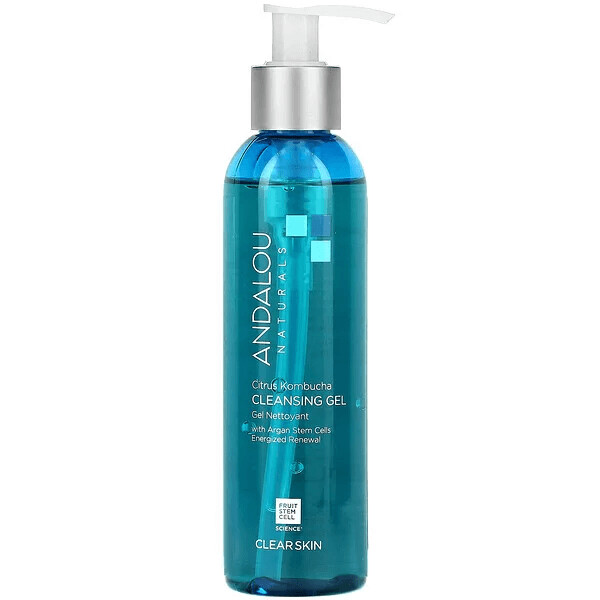 

Очищающий гель для умывания комбуча и лимон Andalou Naturals, 178 мл
