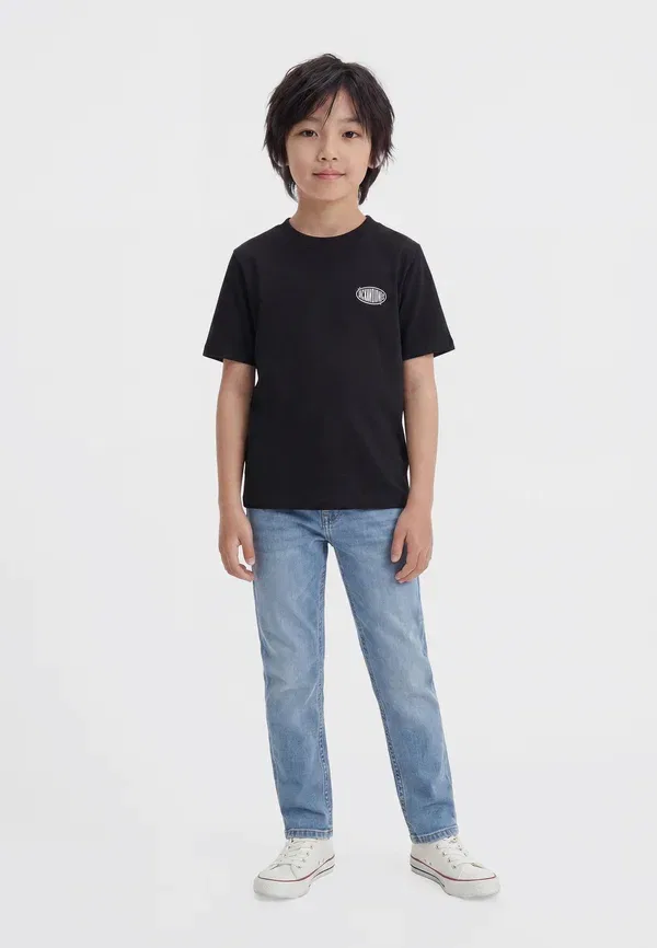 Футболка Jjlegacy с круглым вырезом - футболка с принтом Jack & Jones Junior, черный