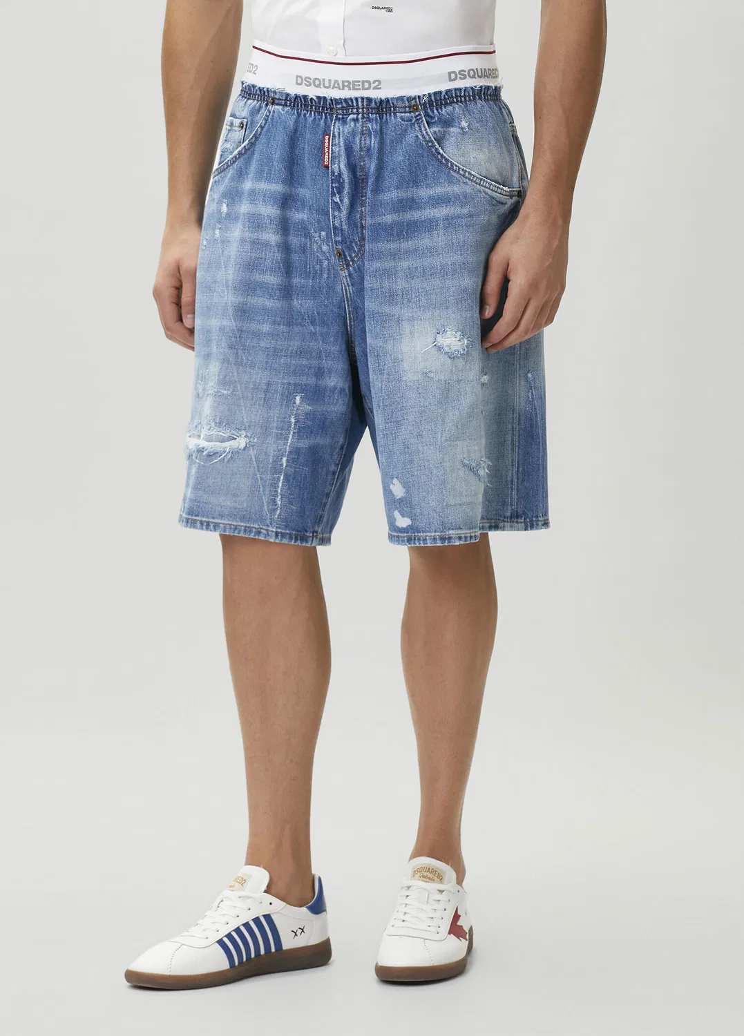 Шорты джинсовые Dsquared2 Surfer, blue — фото 2