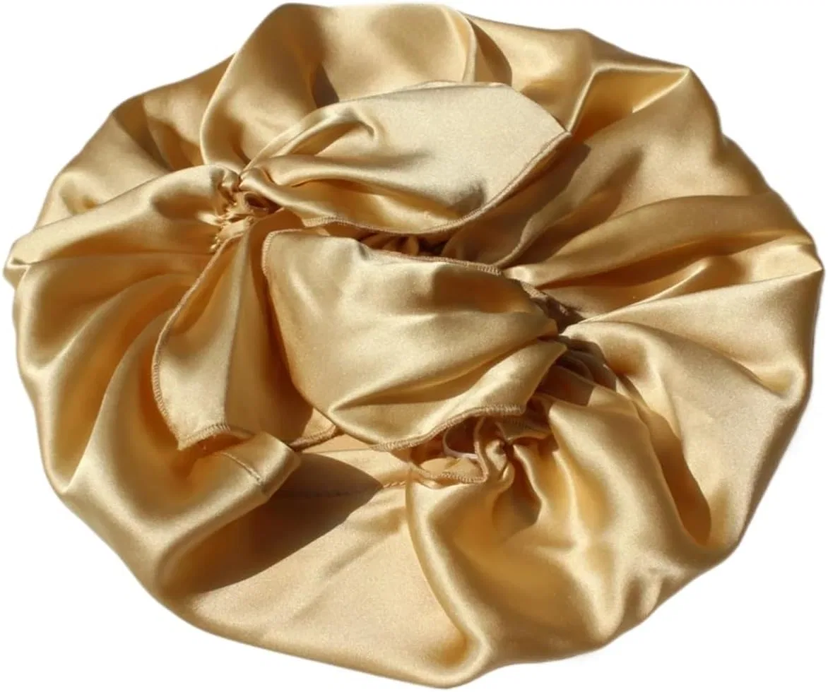 Шелковая шапочка для сна Double Layer Mulberry Silk, MRVAKDYDI, 200 г, Gold