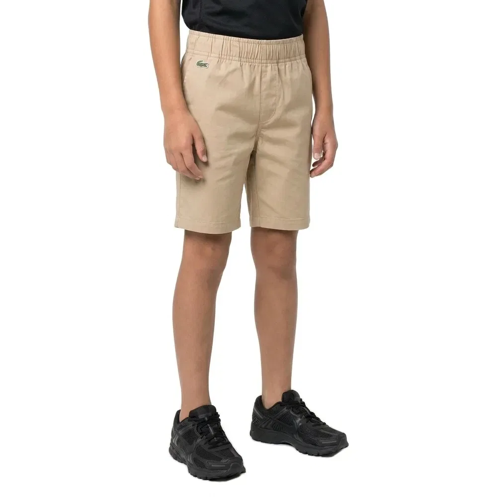 Шорты Lacoste Kids, бежевый — фото 3