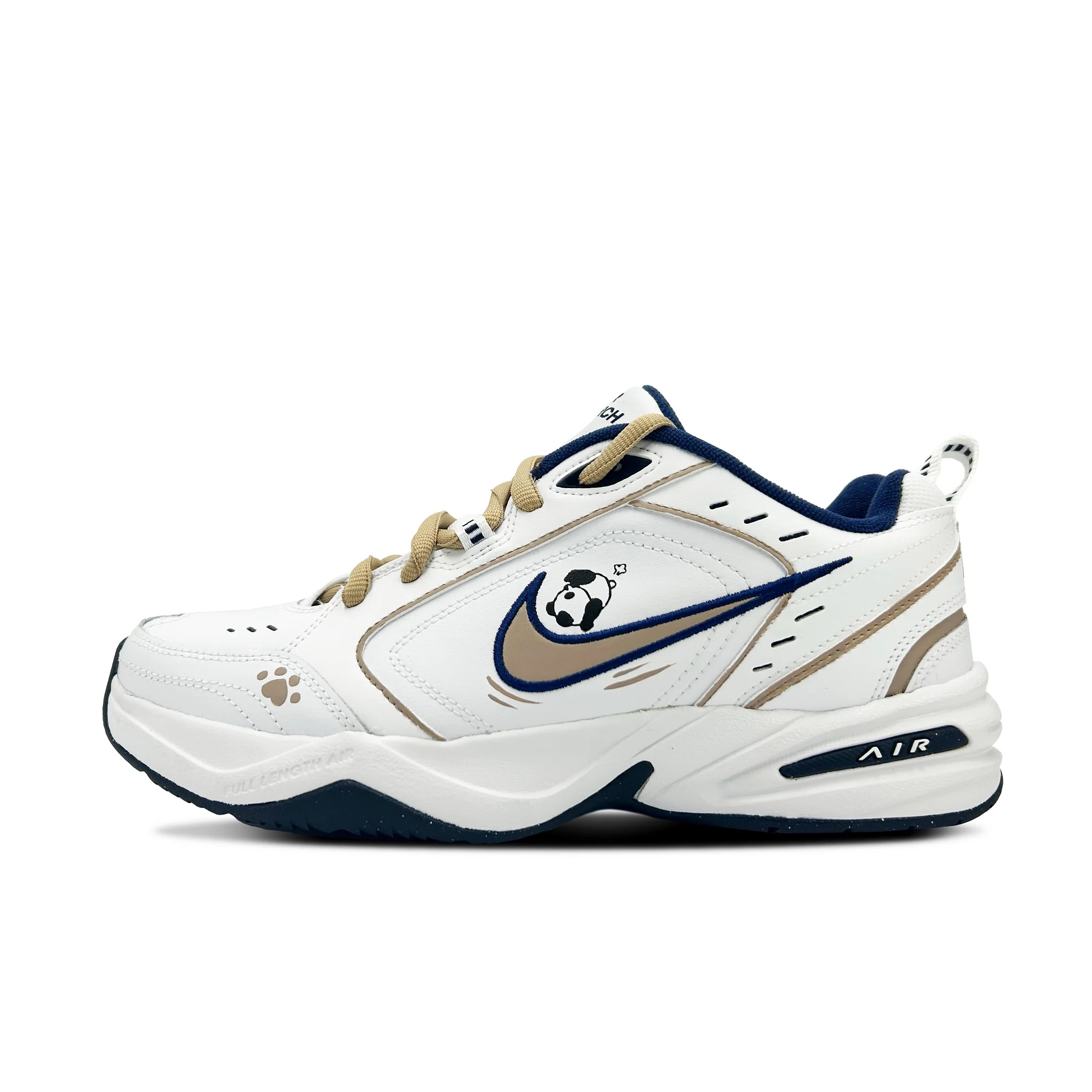 

Кастомизированные кроссовки Nike Air Monarch 4 Unisex, коричневый/белый