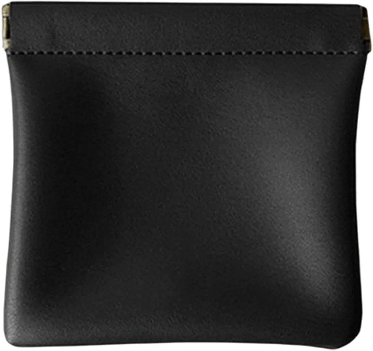 Косметичка с кнопкой, PU, 8.3x7.5 см, Черный Generic