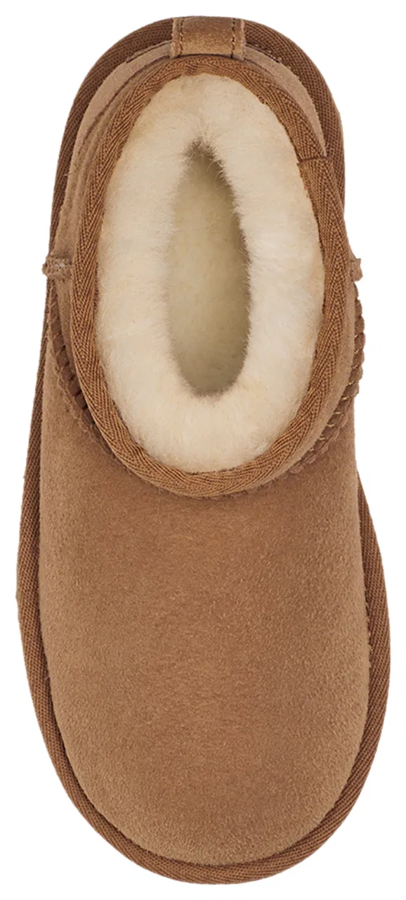 Ботинки для девочек Classic Ultra Mini UGG, коричневый — фото 4