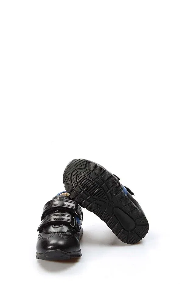 Детские туфли для девочек кожаные Fast Step, Black Blue — фото 4