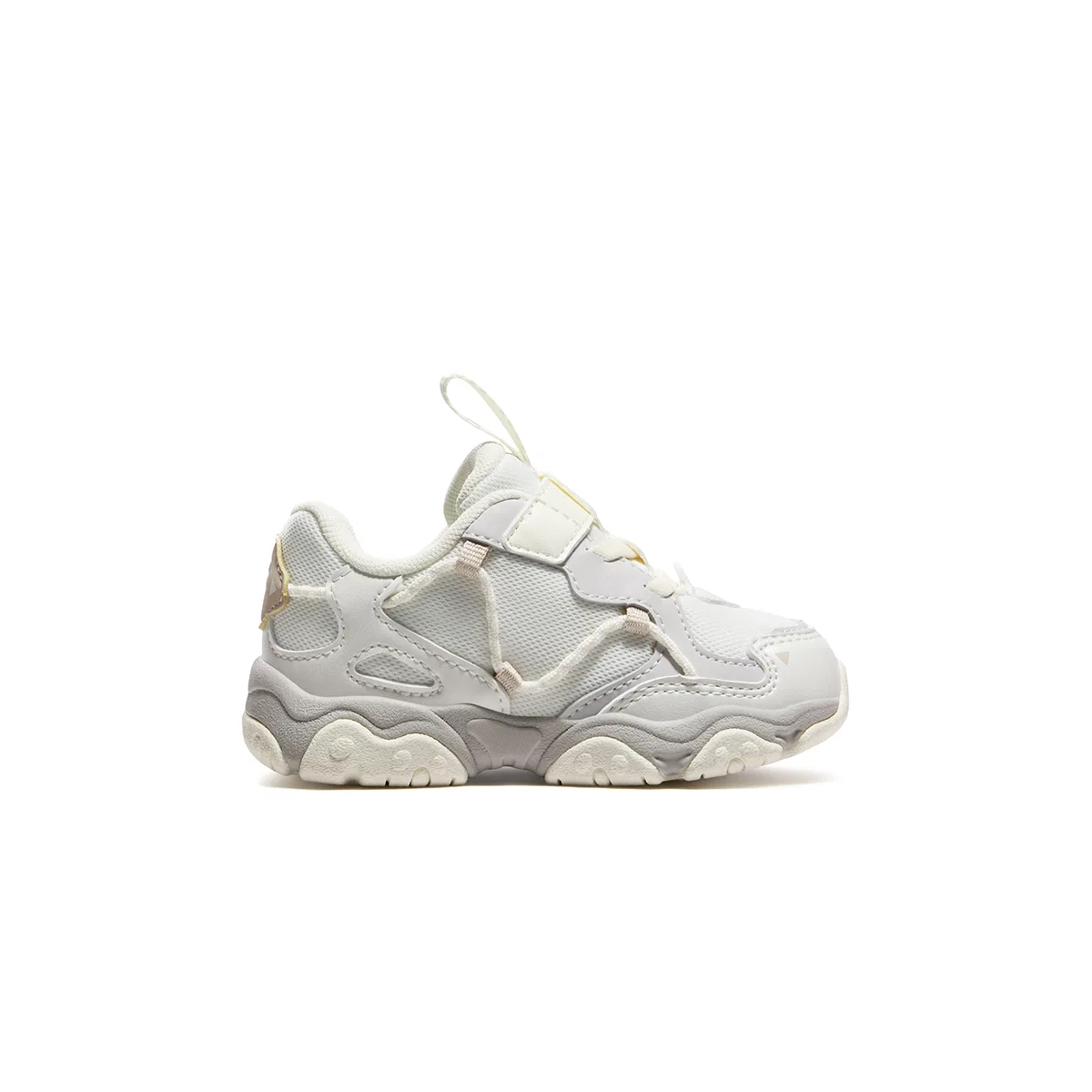 Детские кроссовки для малышей с принтом FILA KIDS, Milk White/White Medium White — фото 3