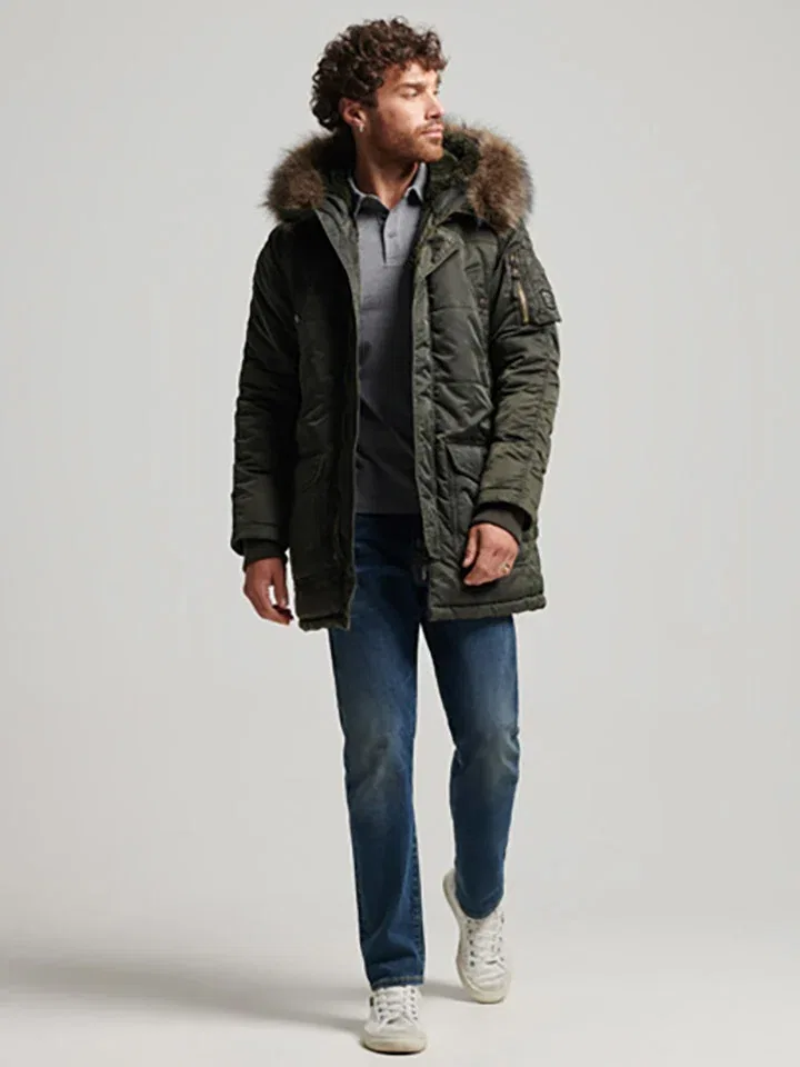 Мужское пальто переходное Superdry, Olive — фото 3
