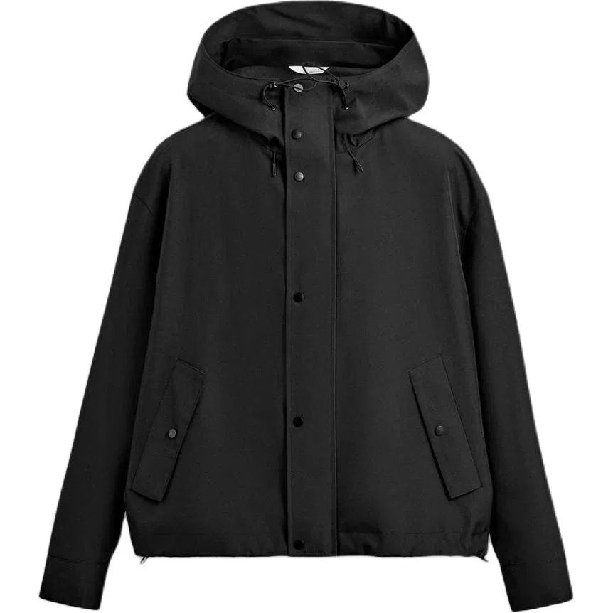 Мужская куртка с отстегивающимся капюшоном, ZARA, Black