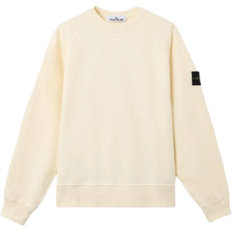 Мужской свитшот с круглым вырезом Stone Island, Ivory