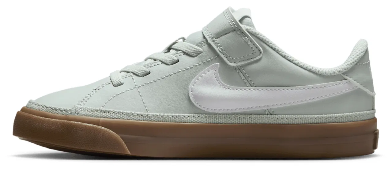 Кроссовки для мальчиков Court Legacy Nike, цвет Lt Silver/White/Gum Dk Brown — фото 2