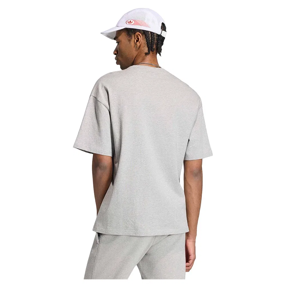 Футболка свободного кроя Trefoil Essentials Adidas Originals, серый — фото 2