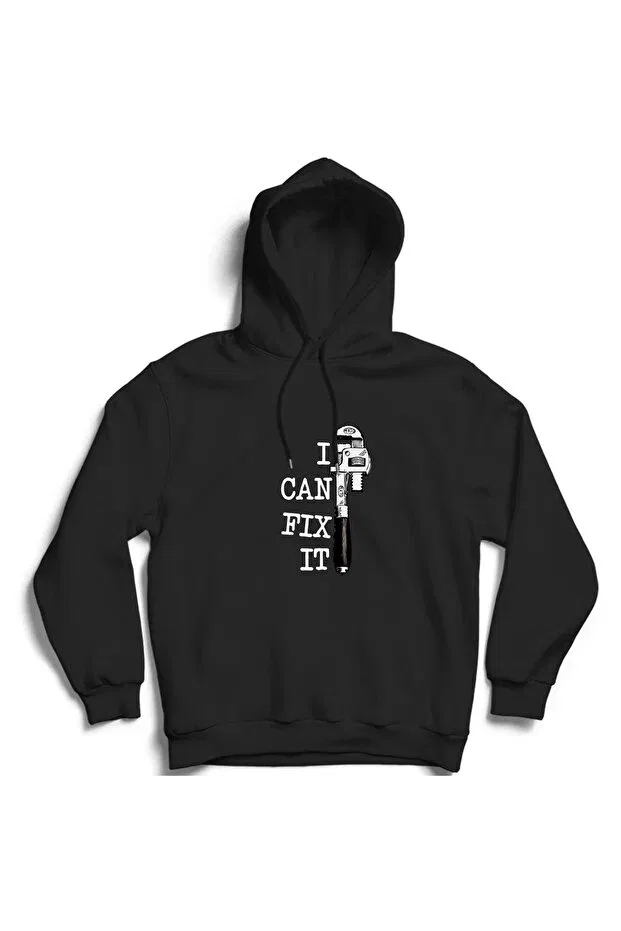 Детское худи с принтом I Can Repair Mechanic The Fame, Black