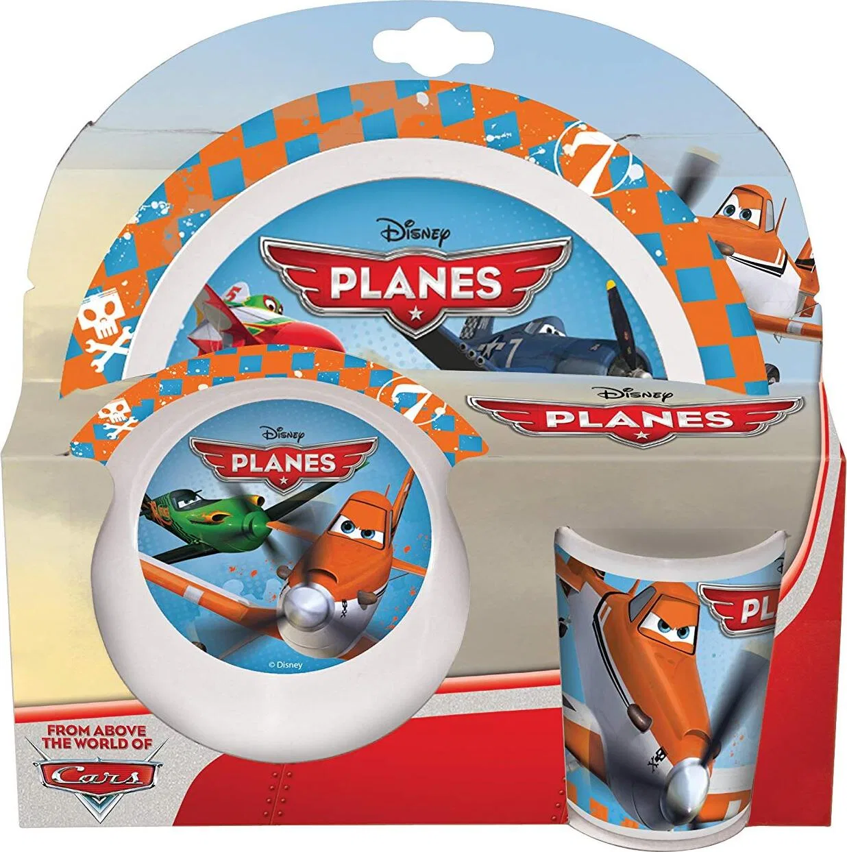 Детский набор посуды из меламина на 3 предмета Disney Planes Joy Toy