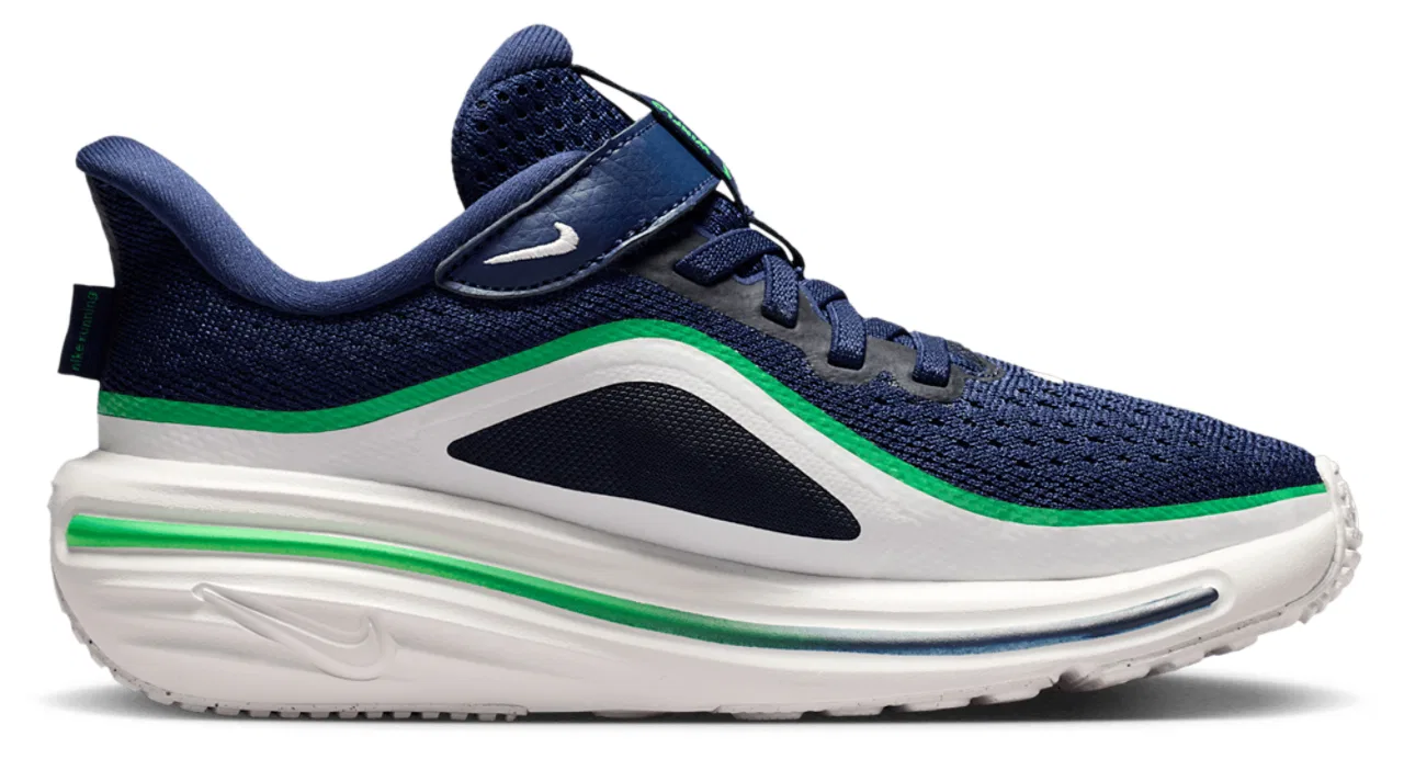 Детские кроссовки для мальчиков с дышащим верхом Nike Winflo 12, Midnight Navy Summit White Green Spark
