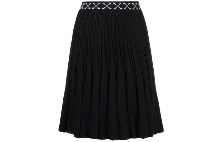

OFF-WHITE Женская повседневная длинная юбка, цвет Black