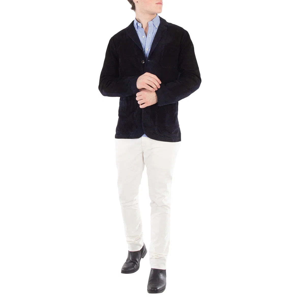 Блейзер из вельвета Polo Soft Tailored Corduroy Blazer Polo Ralph Lauren, Blue — фото 4
