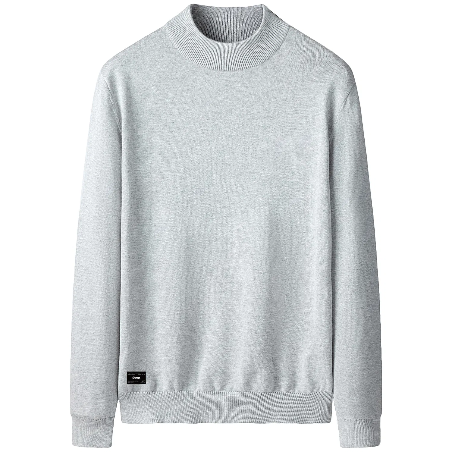 Детский свитер унисекс свободного кроя с круглым вырезом Jeep Leisure Collection, Light Gray