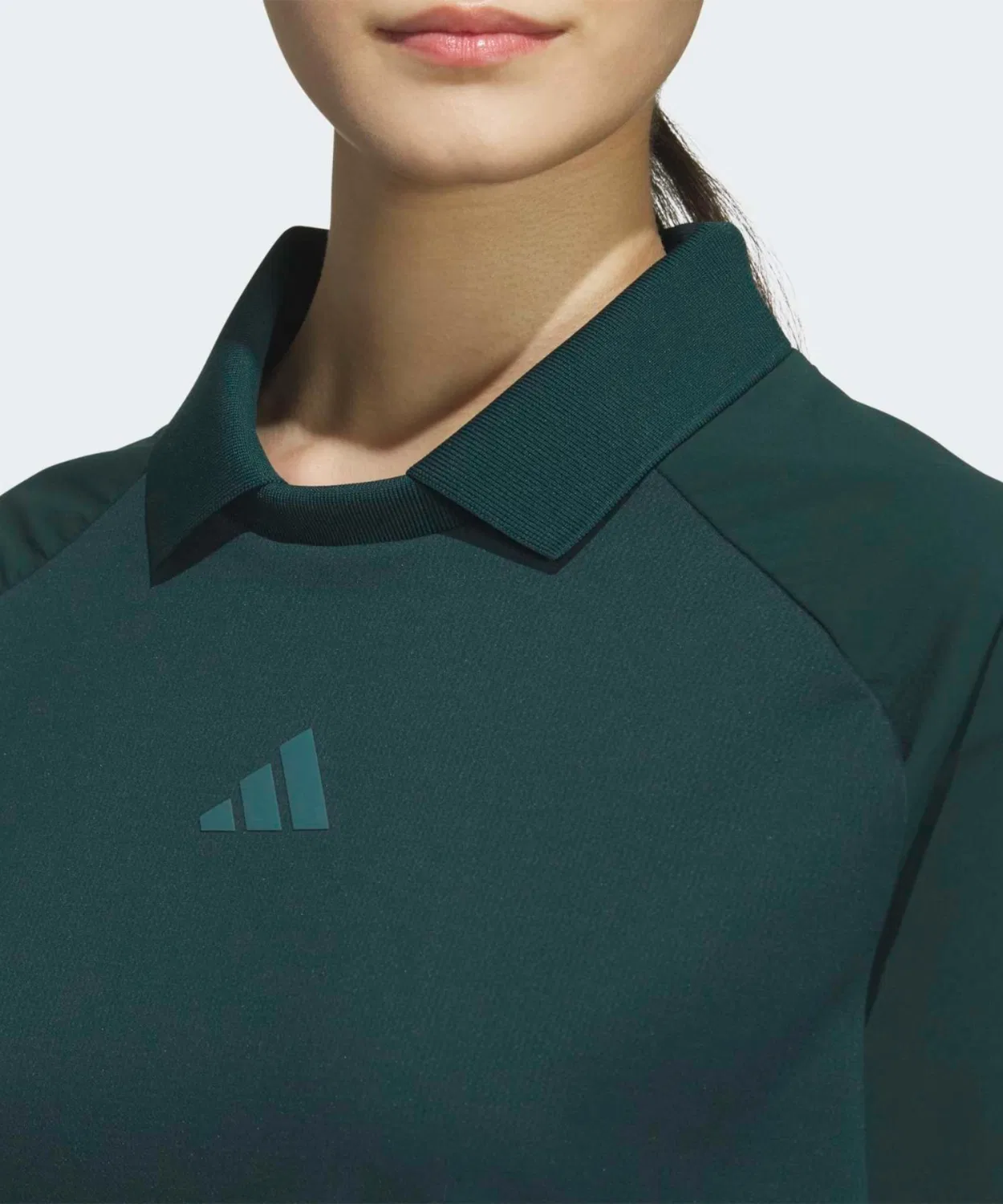 Женский свитшот с длинным рукавом свободный крой Adidas Golf, Green — фото 4