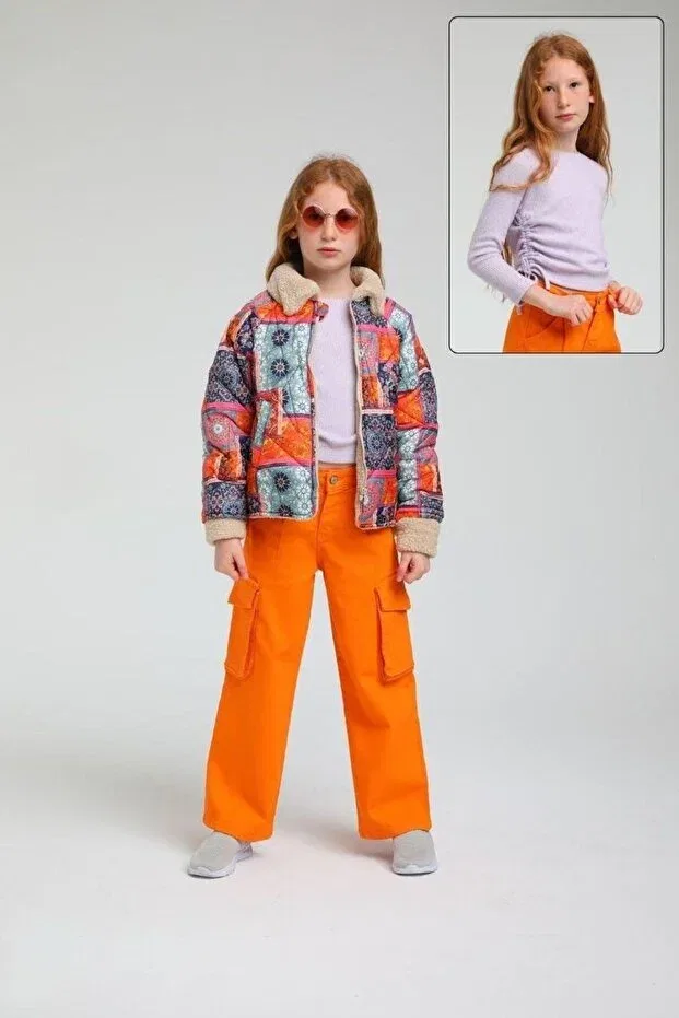 Детское пальто для девочек с принтом Star Gogo Kids, Colored