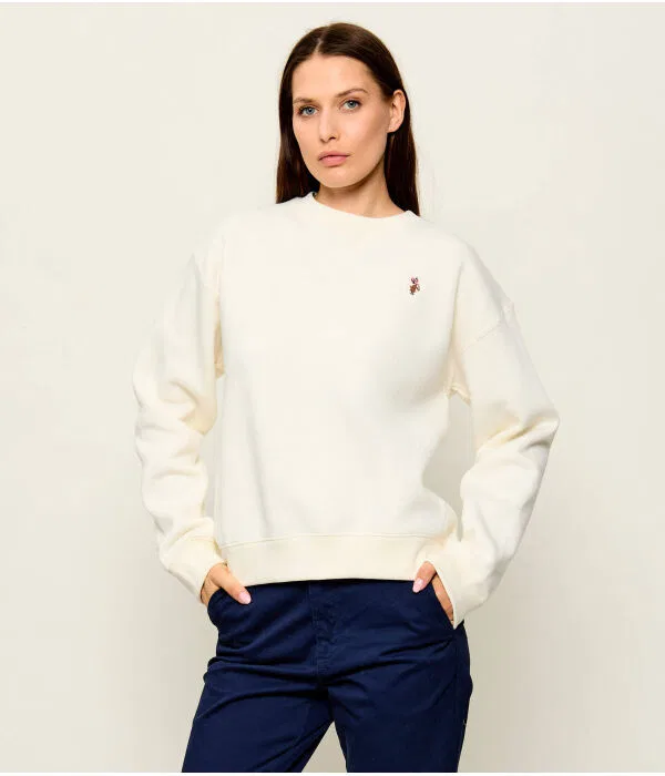 Женский пуловер свободного кроя U.S. Polo Assn., Écru