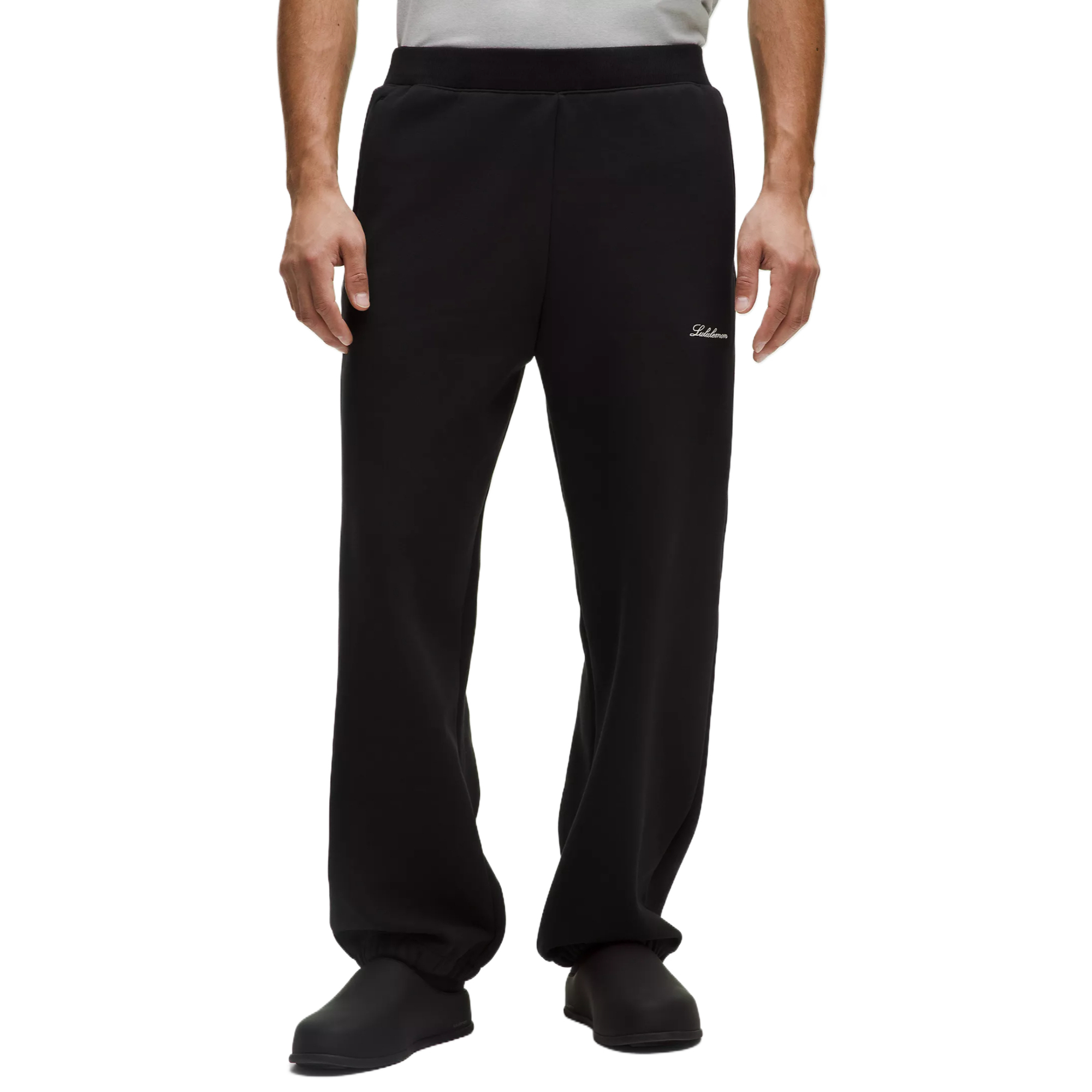 

Вязаные спортивные штаны для мужчин Lululemon, черный/blk