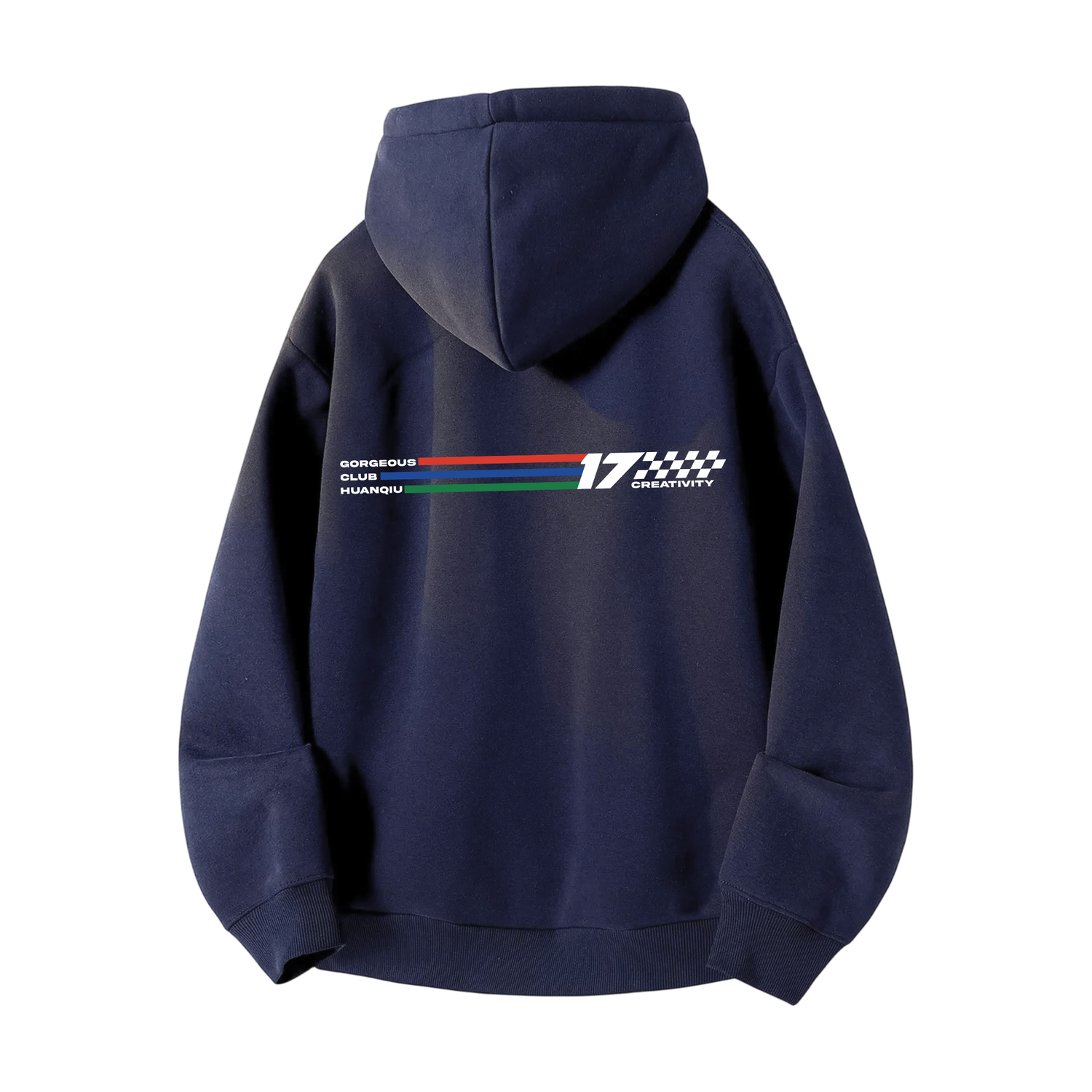 

Толстовка Unisex Hooded Thickened Heavyweight HUANQIU, темно-синий-without hood (fleece-lined)