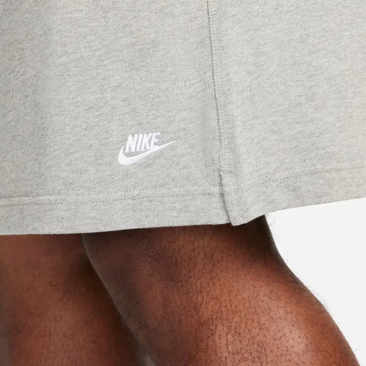 Мужские шорты хлопковые Nike Club Knit Short, Цвет Gris — фото 3