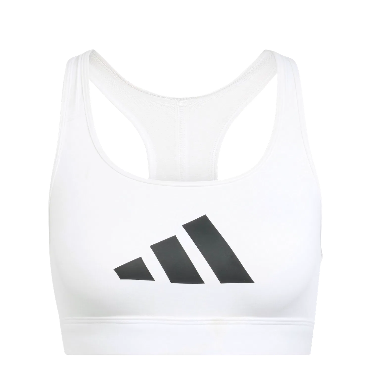 Женский спортивный бюстгальтер облегающий Adidas, белый
