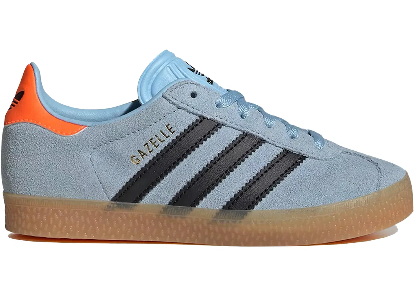 Детские кроссовки Lifestyle Adidas Gazelle Clear Sky Core Black Solar Orange
