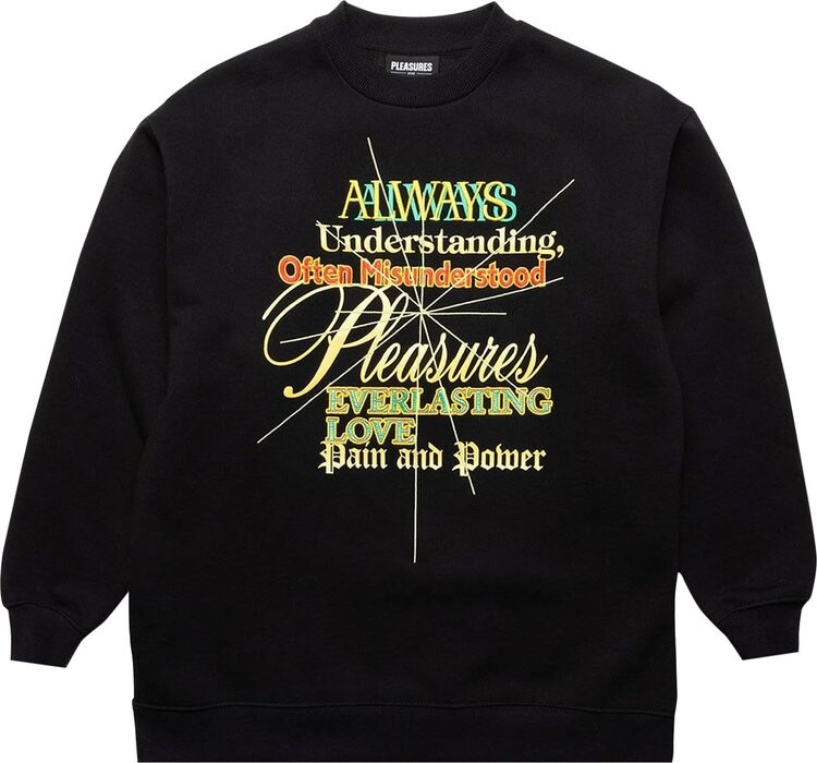 

Толстовка Pleasures Faith Crewneck Sweatshirt 'Black', черный