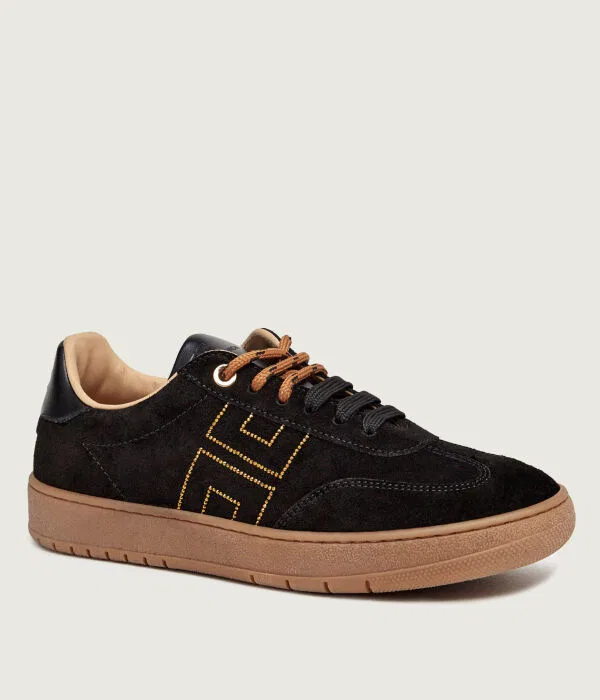 Детские кроссовки для девочек из замши Sneakers Elisabetta Franchi, черный
