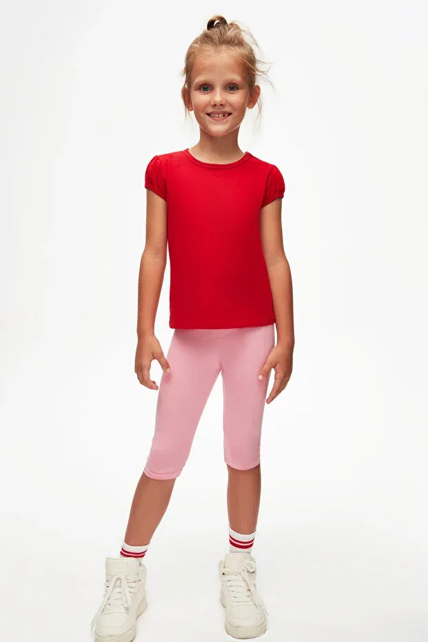 Детская футболка для девочек с коротким рукавом Lovetti, Urban Red