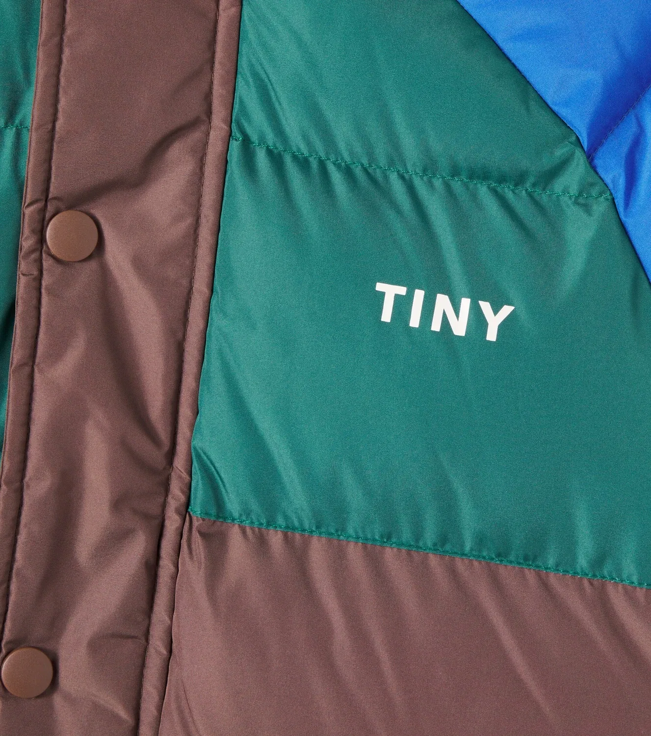 Пальто в технике колорблокинг Tinycottons, мультиколор — фото 2