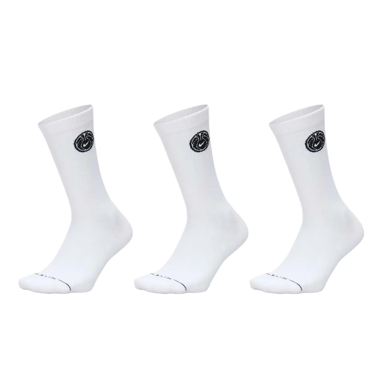 Носки спортивные Crew, Nike, White - 3 pairs