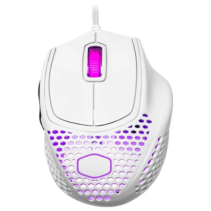 

Проводная игровая мышь Cooler Master MM720, глянцевый белый