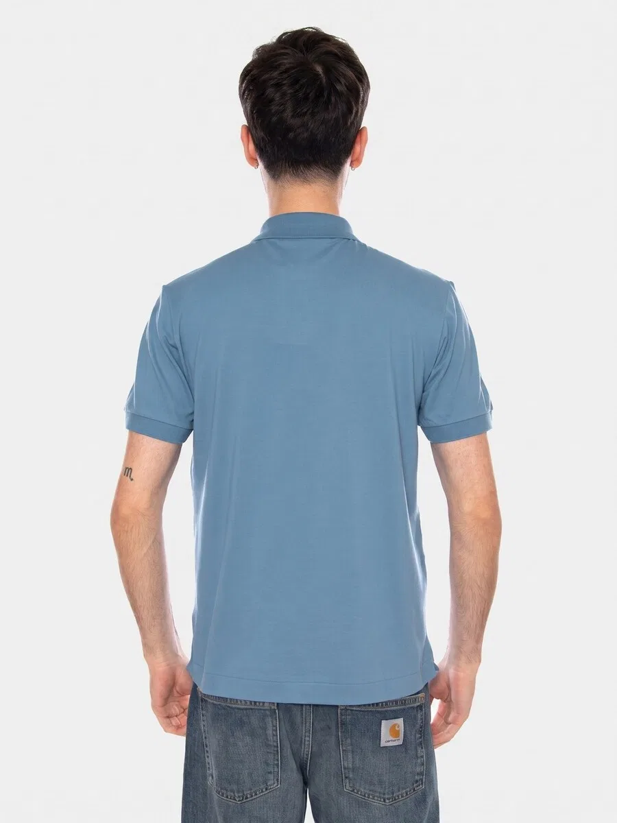 Футболка LACOSTE 'S/S T-SHIRT' синего цвета — фото 3