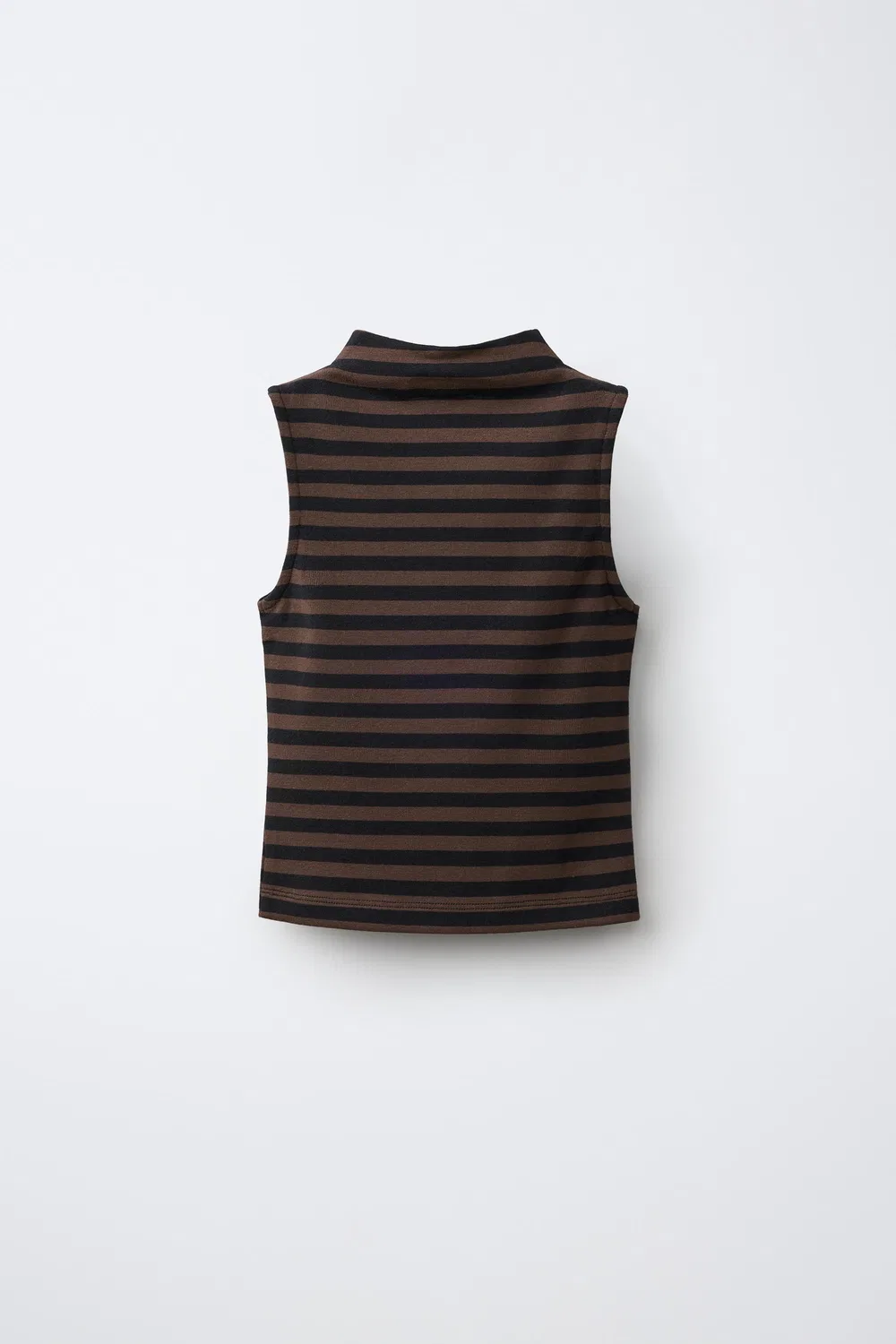 Топ без рукавов из хлопка и модала ZARA, Stripes — фото 2